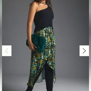 MAEVE by Anthropologie LAYERED MIDI SKIRT sz L